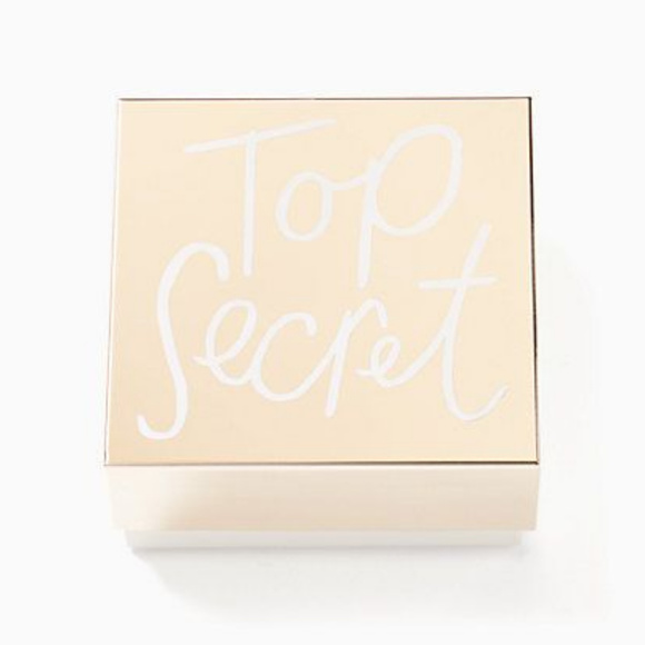 KATE SPADE Top Secret Decorative Gold Box - Picture 3 of 4
